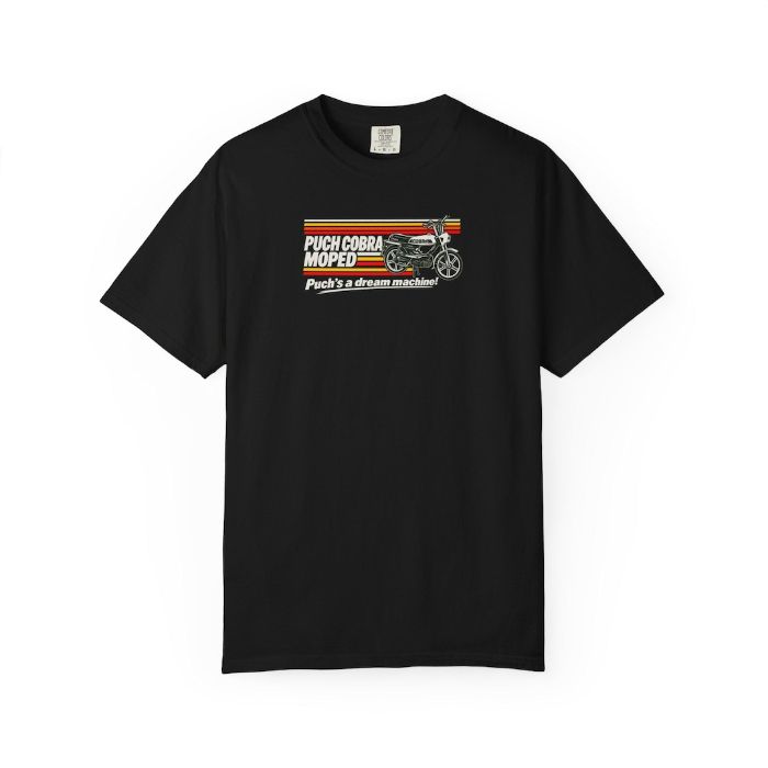 Cobra Dream Machine T-Shirt - vintage Puch Cobra moped shirt by Moped Motel