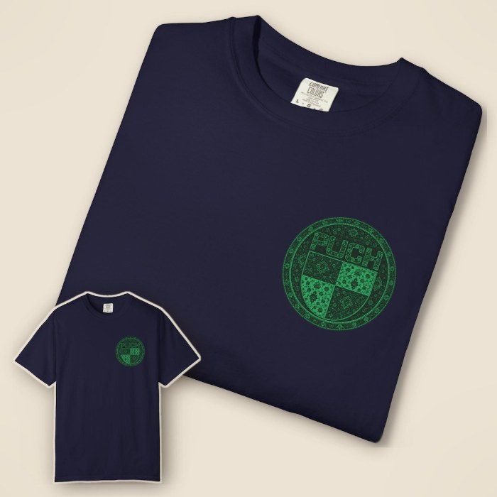 Emerald Rug Crest T-Shirt - vintage Puch moped shirt by Moped Motel