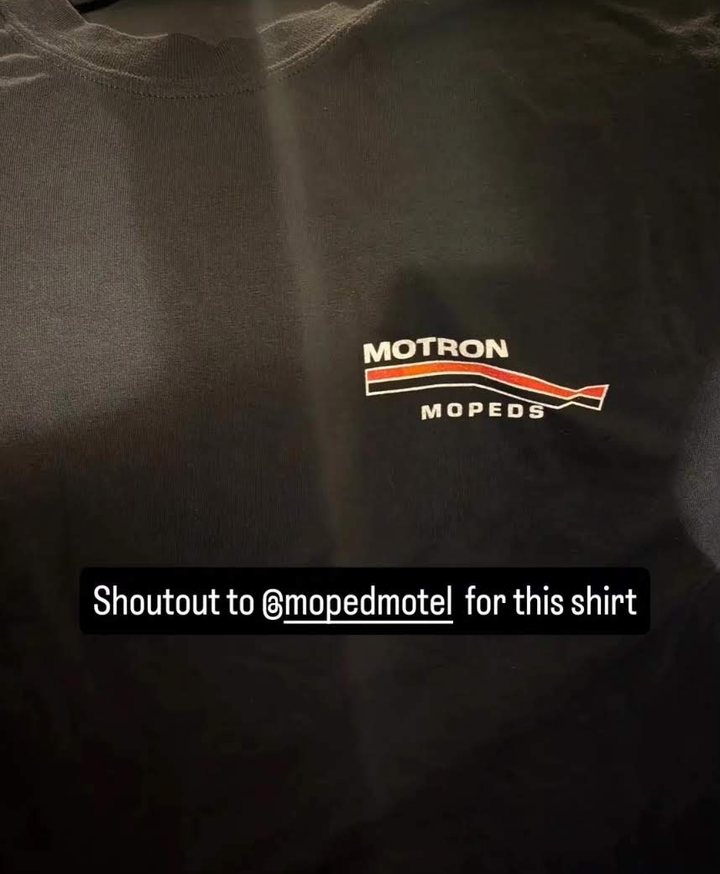 Customer photo of the Motron Mopeds tribute t-shirt