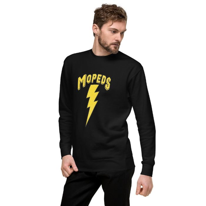 Lightning Bolt Crewneck - vintage moped sweatshirt by Moped Motel