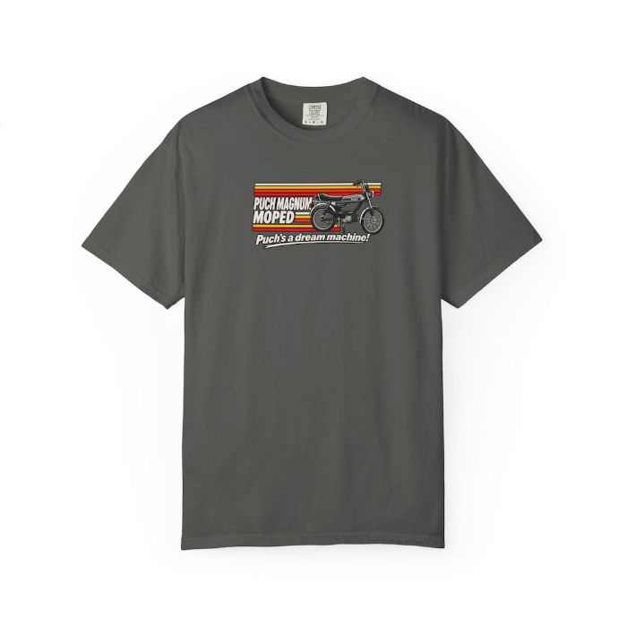 Magnum Dream Machine T-Shirt - vintage Puch Magnum moped shirt by Moped Motel