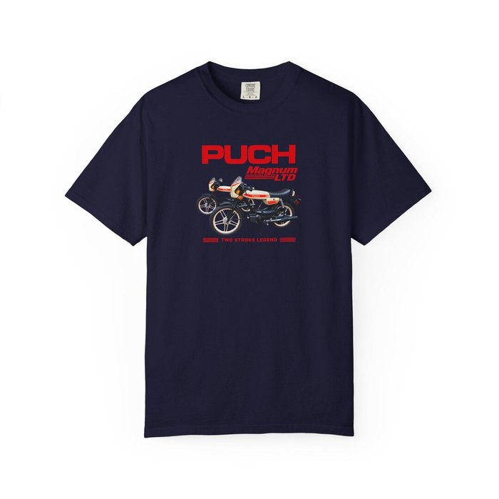 Magnum LTD Two-Stroke T-Shirt - vintage Puch Magnum moped shirt by Moped Motel