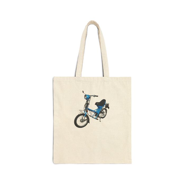 Moped Canvas Tote - vintage moped tote bag by Moped Motel