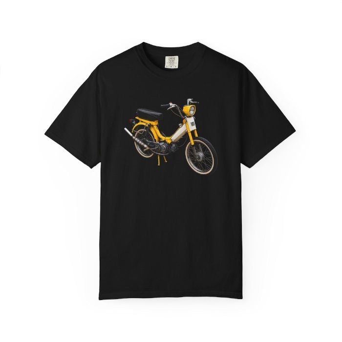 Moped Ripper T-Shirt - vintage Honda Hobbit moped shirt by Moped Motel
