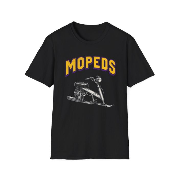 Mopeds Graphic T-Shirt - vintage moped shirt by Moped Motel