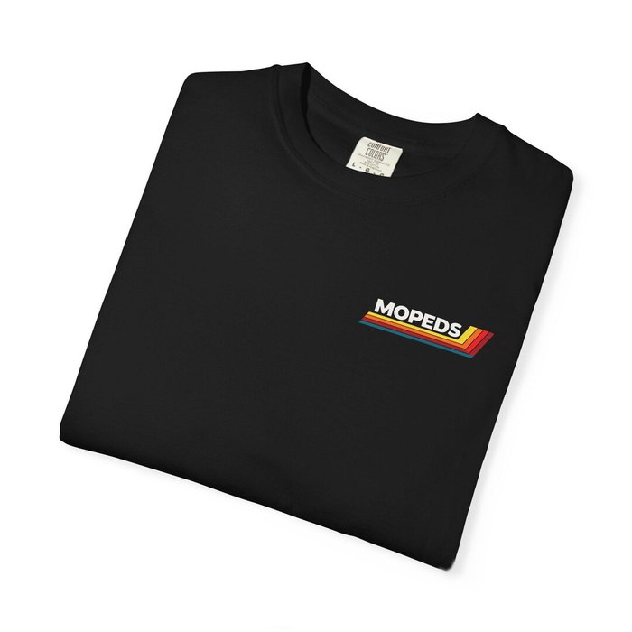 Mopeds Sunset Stripe T-Shirt - vintage moped shirt by Moped Motel