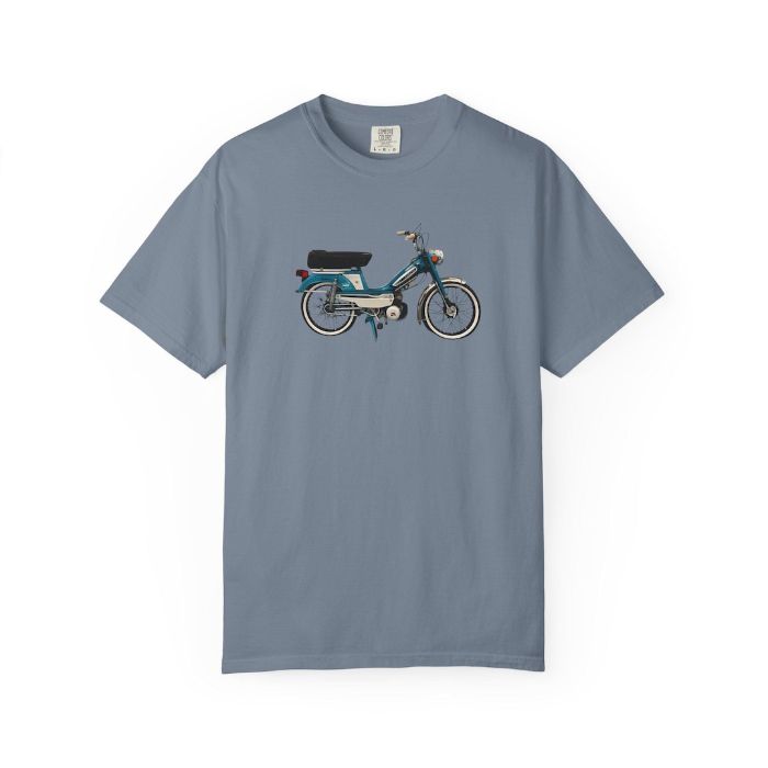 Motobecane 50V T-Shirt - vintage Motobécane moped shirt by Moped Motel