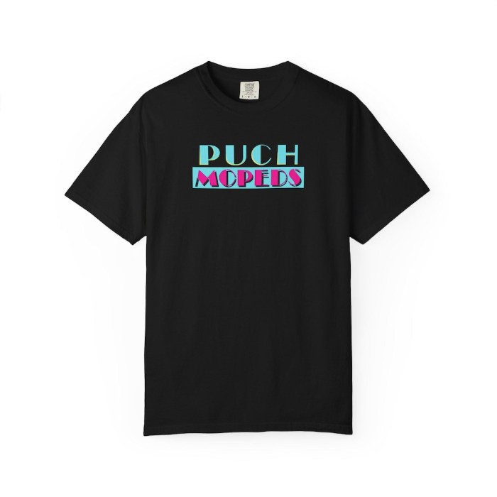 Puch Mopeds Neon T-Shirt - vintage Puch moped shirt by Moped Motel