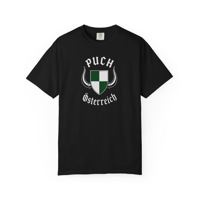 Puch Mopeds Österreich T-Shirt - vintage Puch moped shirt by Moped Motel