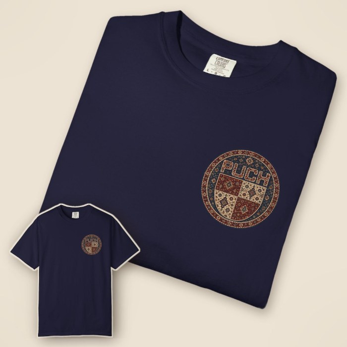 Rug Crest Garment-Dyed T-Shirt - vintage Puch moped shirt by Moped Motel