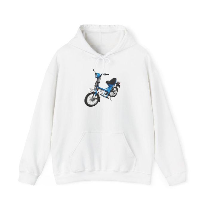 Vintage Moped Hoodie - vintage moped hoodie by Moped Motel